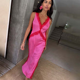 Pink and Red Clio Dress