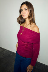 Burgundy Diaz Top