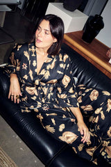 Deloris Satin Robe