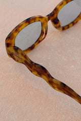 Hexagon Orange Sunglasses