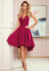 LBD Exclusive Burgundy Patricia Party Dress