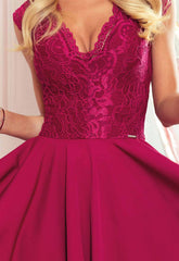 LBD Exclusive Burgundy Patricia Party Dress