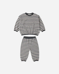 Rylee + Cru Relaxed Set, Blue Stripe
