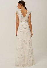 Raishma White Sequin Eden Maxi Gown