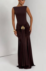 Tori Bodysuit - Plum Brown