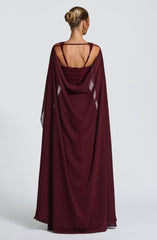 Tullulah Maxi Dress - Cherry Lacquer