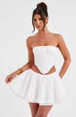 Winnie Mini Skirt - Ivory