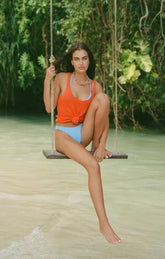 Z Supply Perch Sweater Tank, Tiger Lily Heather