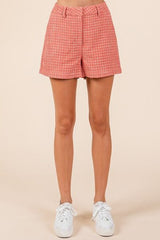 Hazel Blues® |  Mittoshop Tweed Classic Shorts with Side Pockets