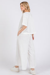 Hazel Blues® |  Ces Femme Half Button Half Sleeve Top and Pants Set