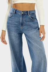 Hazel Blues® |  High Waist Wide Leg Jeans