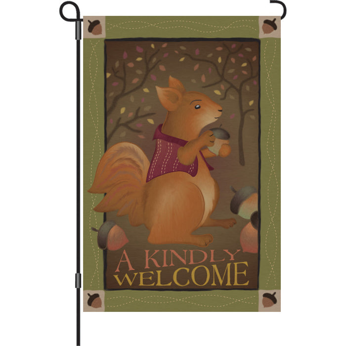 12 in. Flag - A Kindly Welcome