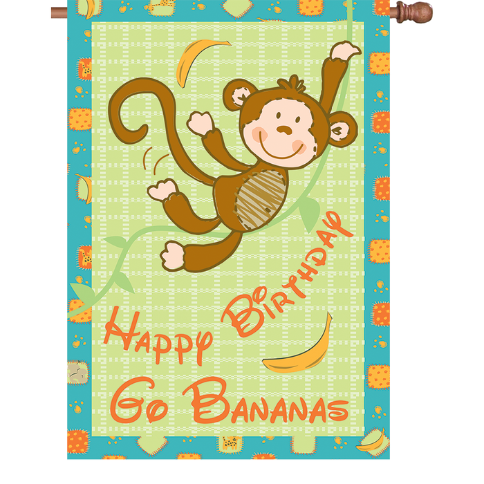 28 in. Flag - Go Bananas