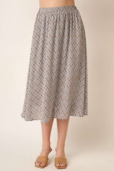 Hazel Blues® |  Mittoshop Printed Midi Skirt