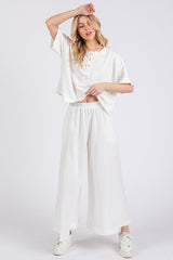Hazel Blues® |  Ces Femme Half Button Half Sleeve Top and Pants Set