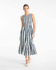 Wren Dress in Floral Stripe