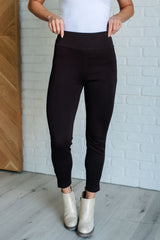 Hazel Blues® |  Magic Ankle Crop Skinny Pants in Chocolate