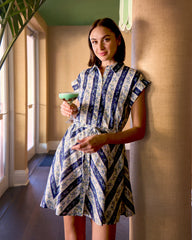 Phoebe Dress in Floral Stripe