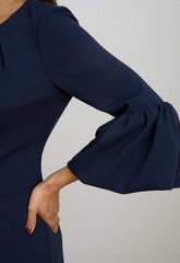 Gina Bacconi NAVY Ivana Navy Shift Dress