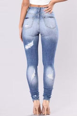 Hazel Blues® | Distressed Skinny Jeans
