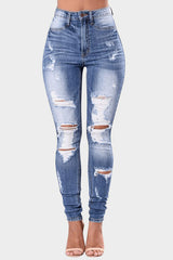 Hazel Blues® | Distressed Skinny Jeans