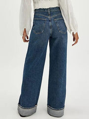 Hazel Blues® |  Cuffed Jeans with Pockets