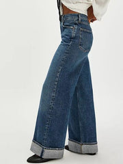 Hazel Blues® |  Cuffed Jeans with Pockets