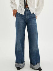 Hazel Blues® |  Cuffed Jeans with Pockets