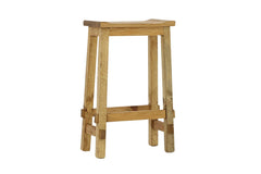 Lawman 30" Saddle Stool - Light Wax - Additional View 1