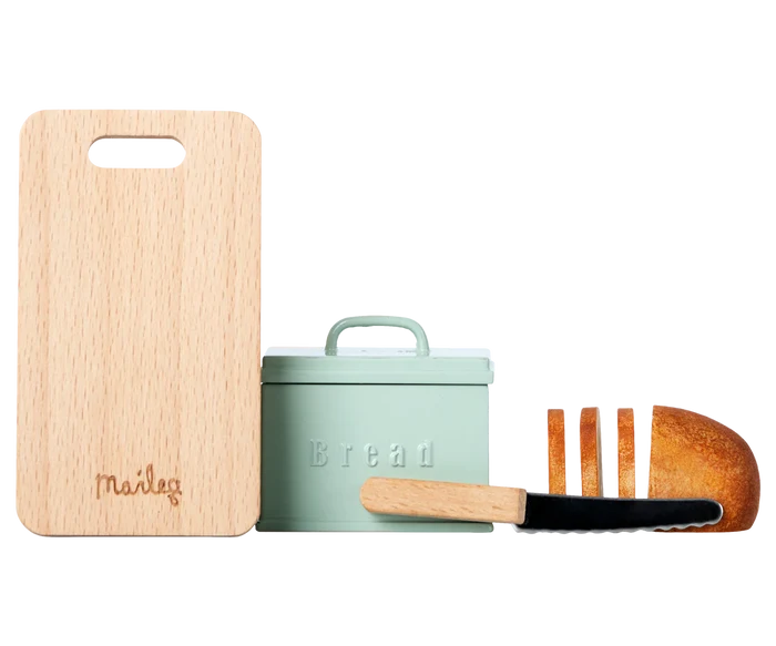Maileg Bread Box w/ Utensils, Miniature