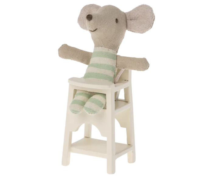 Maileg High Chair, Mouse, Off White