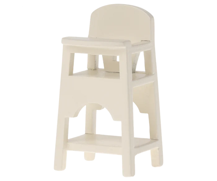 Maileg High Chair, Mouse, Off White