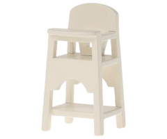 Maileg High Chair, Mouse, Off White