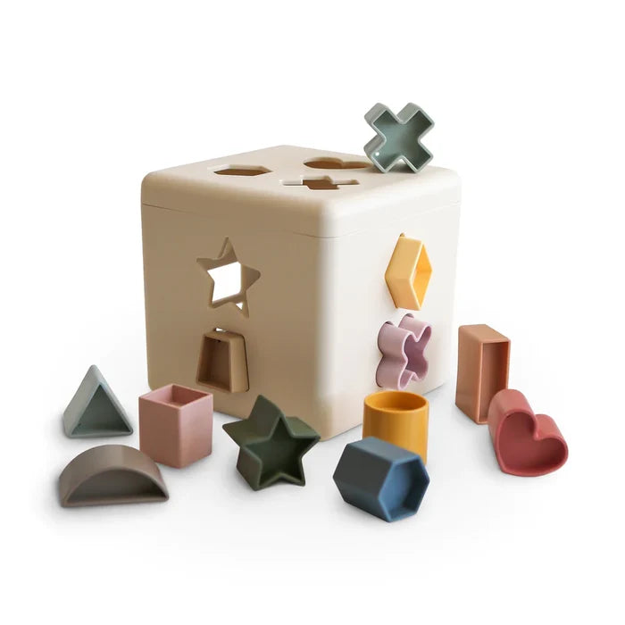 Mushie Shape Sorting Box - Multiple Options