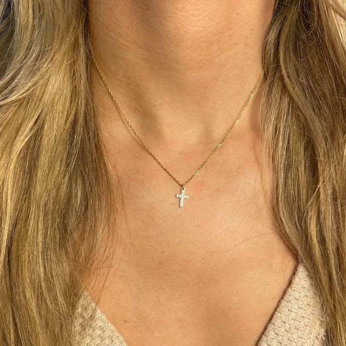 Nikki Smith Designs Crystal Cross Necklace - Multiple Options