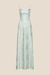 Dreamy Purple Straps Long Dress