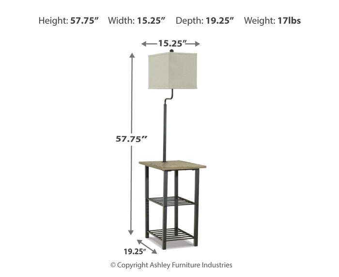 Shianne Metal Tray Lamp